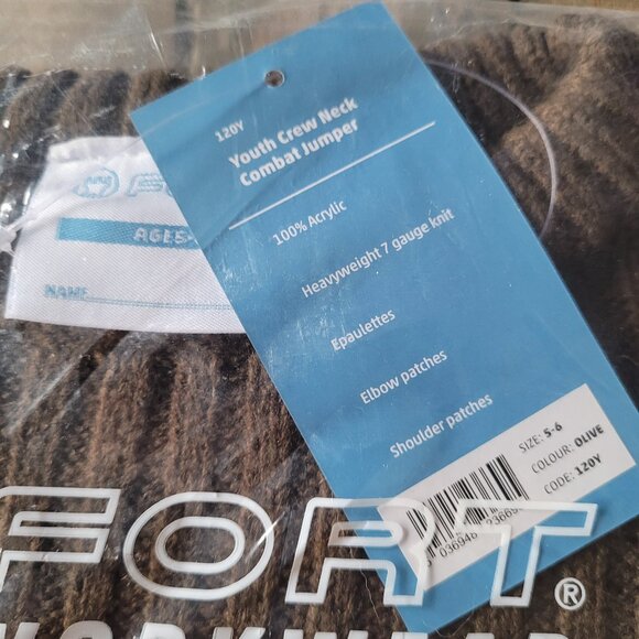 Youth Crew Neck Commando Sweater - Military-Style - Picture 3 of 5